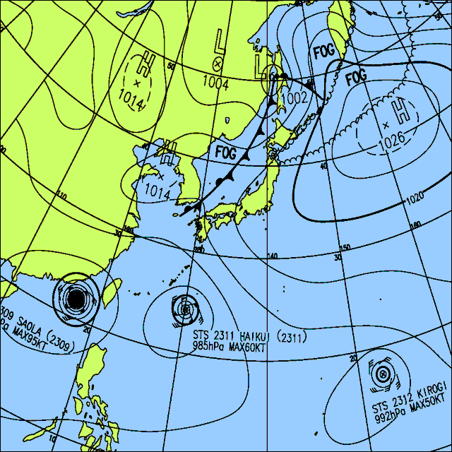今日は西日本や北海道を中心に曇りや雨