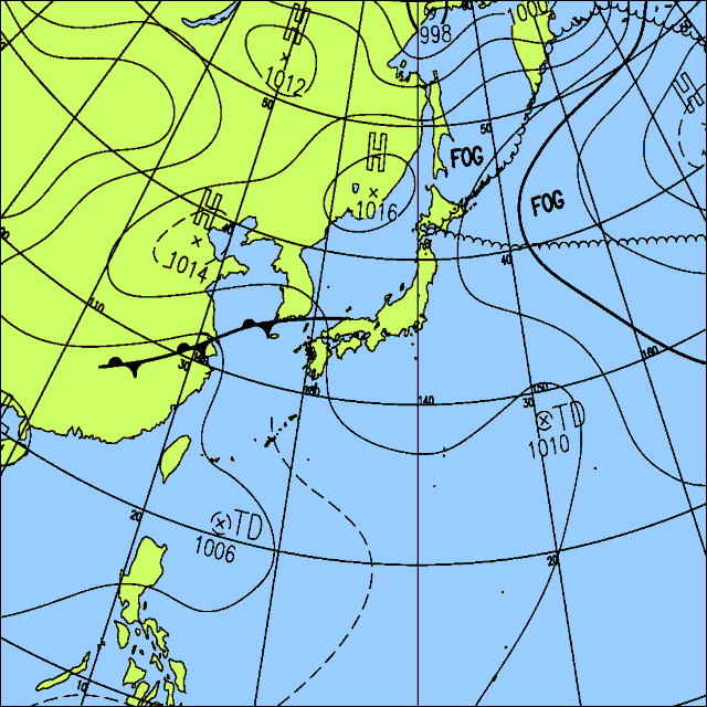 今日は北〜西日本で雲が広がりやすく、雨や雷雨となる所がある