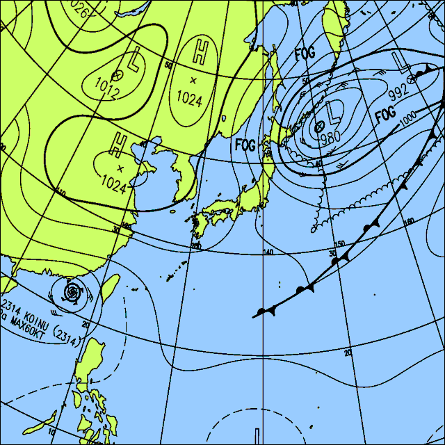 今日は日本海側で曇りや雨　太平洋側はおおむね晴れる