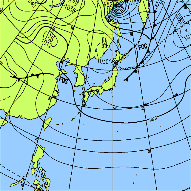 今日は北日本と東〜西日本の日本海側を中心に曇りや雨
