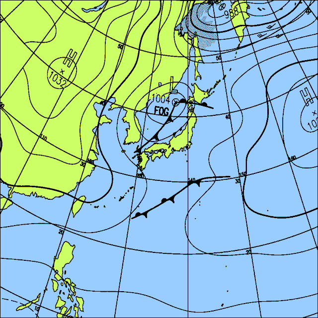 今日は北日本や北陸で雲が多く雨や雪の所も　西日本も曇りや雨