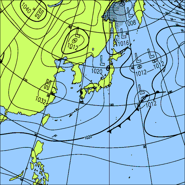 今日は日本海側を中心に雪や雨の降る所が多いでしょう