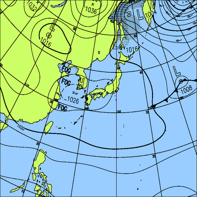 今日は日本海側で曇りや雨で雪の所も　太平洋側はおおむね晴れ