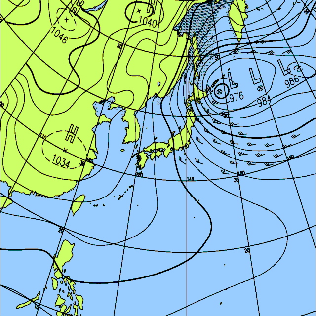今日は日本海側を中心に雪　ふぶく所や雷を伴う所も