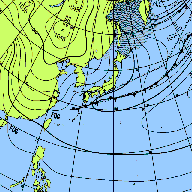 今日は全国的に曇りや雨の所が多く、北日本や北陸は雪の所も