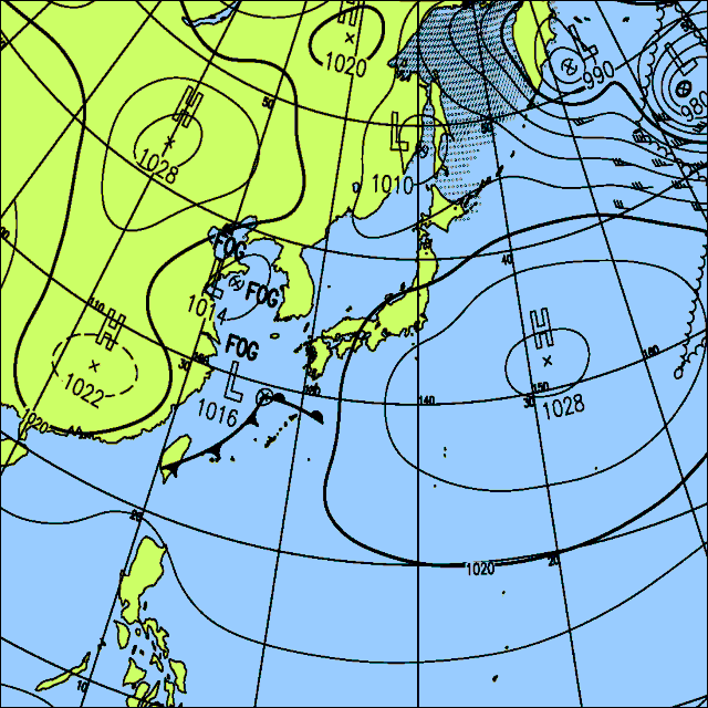 今日は東北の日本海側と中国四国〜沖縄で次第に雨に