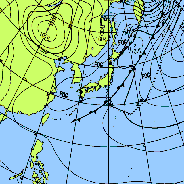 今日は北日本から西日本で晴れる所が多い　南西諸島は曇りや雨
