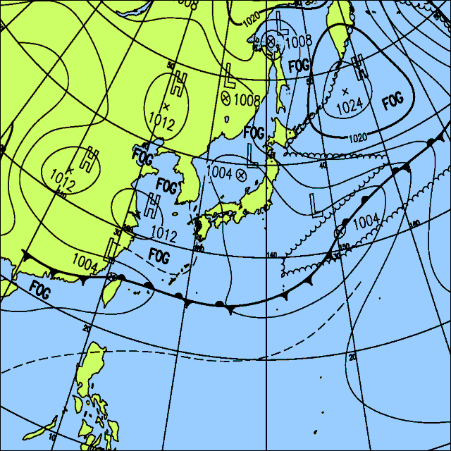 今日は東北・東日本・南西諸島で雨や雷雨になるでしょう