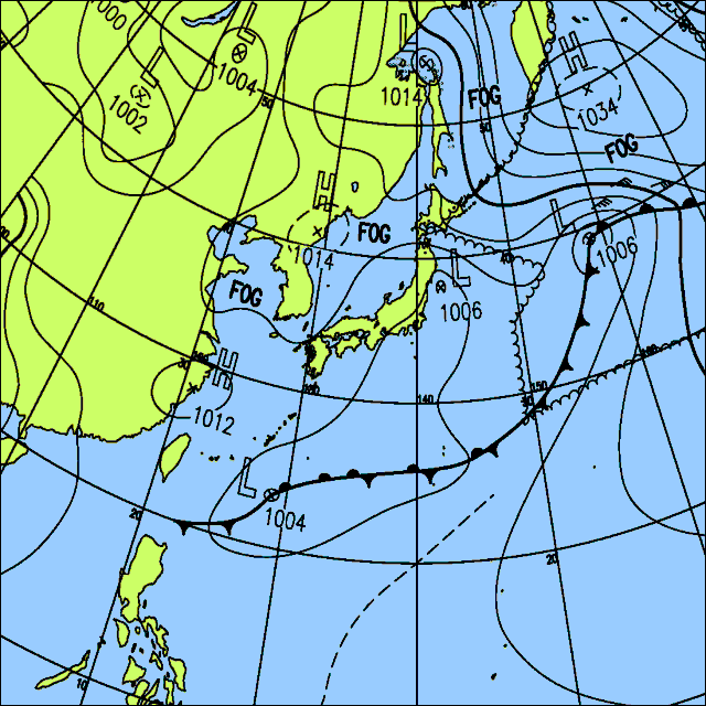 今日も北日本から東日本を中心に所々で雨や雷雨
