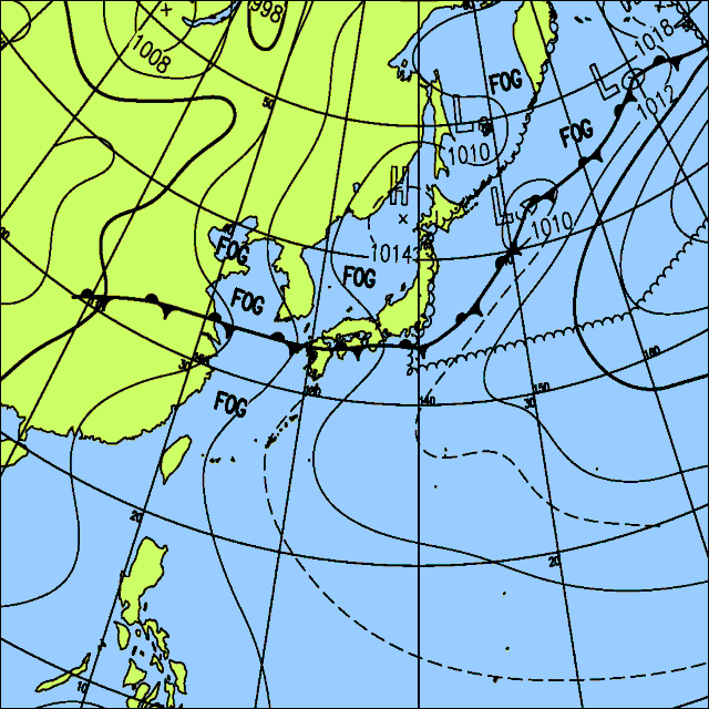 今日は西〜東日本の太平洋側を中心に雨の降る所があるでしょう