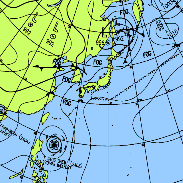 今日は午前中に北日本で雨　午後は東〜西日本で天気急変に注意
