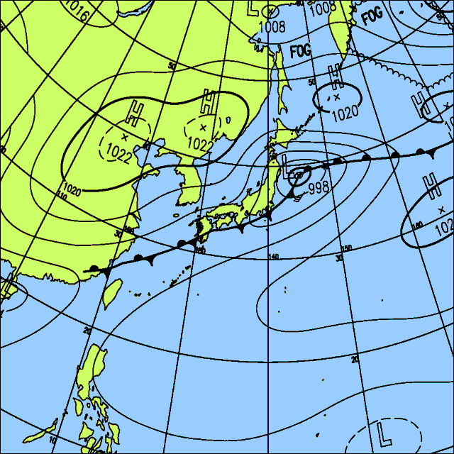 今日は広い範囲で曇りや雨　雷を伴い激しく降る所