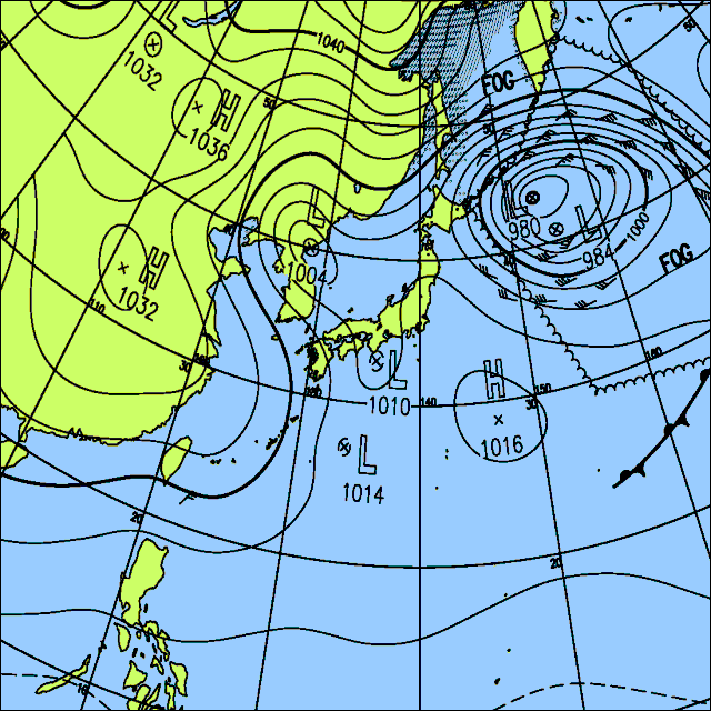 今日は西日本や東日本太平洋側で雨や雪の降る所がある