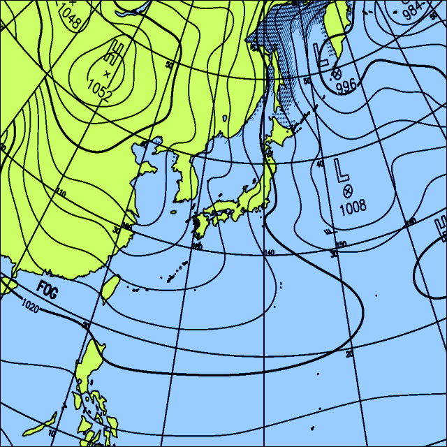 今日は日本海側で雪　太平洋側でも雪の降る所があるでしょう