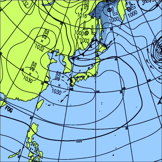 今日は全国的に晴れる所が多いでしょう