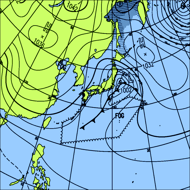 今日は広い範囲で雨や雪の降る所が多いでしょう