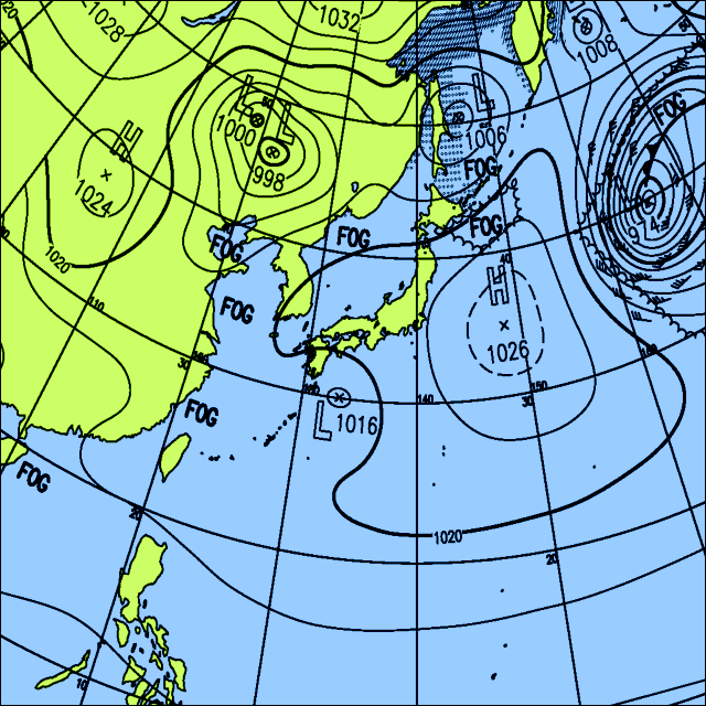 今日は東日本から西日本の太平洋側を中心に雨の降る所がある