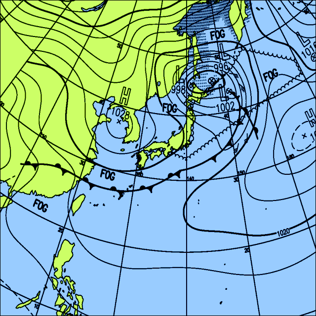 今日は北海道で雨や雪　九州南部〜南西諸島は雨の降る所が多い
