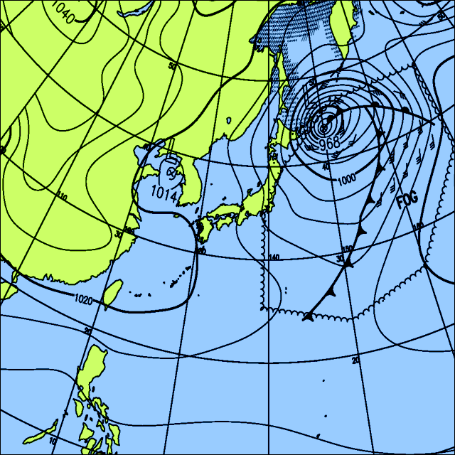 今日は広い範囲で雪・雨も、太平洋側では次第にやむ所が多い