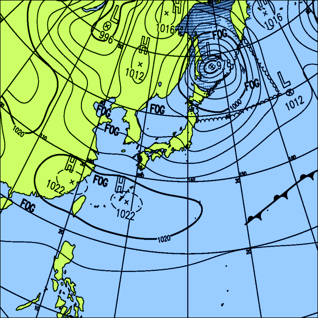 今日は晴れる所が多いが、北日本では雨や雪の降る所がある