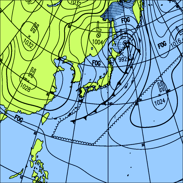 今日は広い範囲で雨　北海道で雪の所も