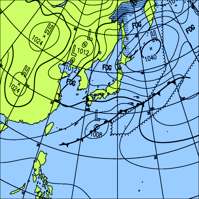 今日は東北南部から東日本で雨が降り、内陸部では雪の所がある