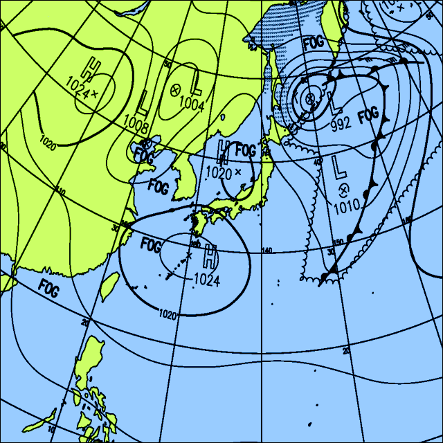 今日は晴れる所が多いが、北日本や東日本は雪や雨の所がある
