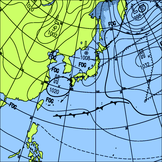 今日は曇りや雨で雷を伴う所があるが、西から天気は回復