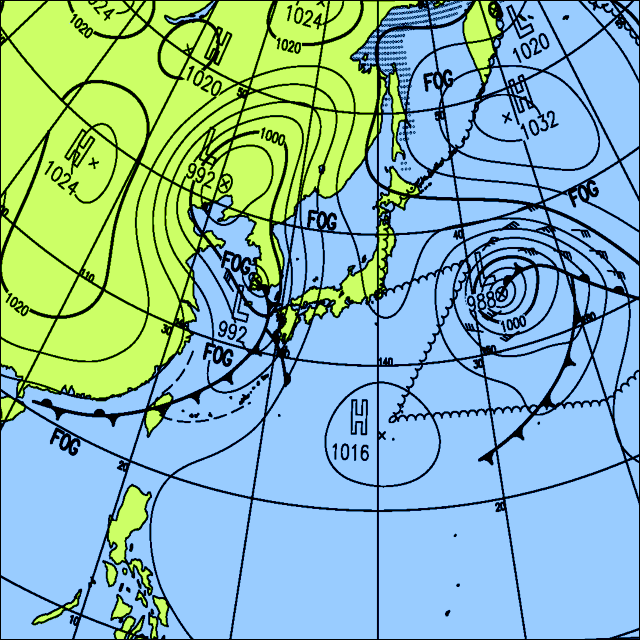 今日は晴れる所が多いが、西から天気は下り坂