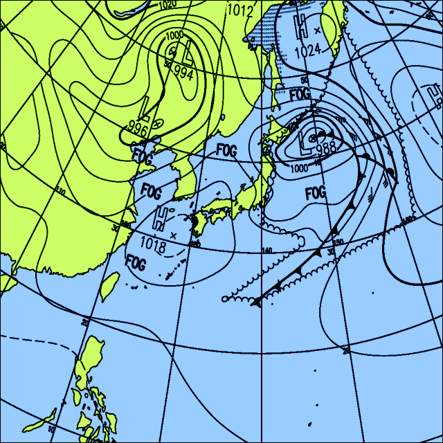今日は北日本で雨や雪、西日本は晴れ