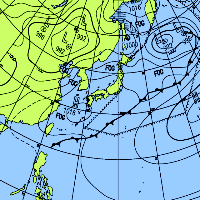 今日は次第に晴れる所が多いが東北や関東、南西諸島は曇りや雨