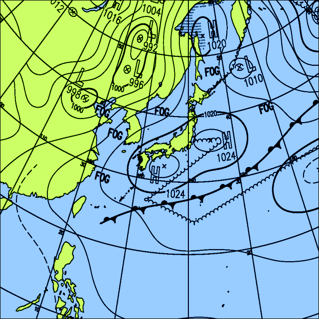 今日は全国的に晴れる所が多いですが、南西諸島は曇りや雨