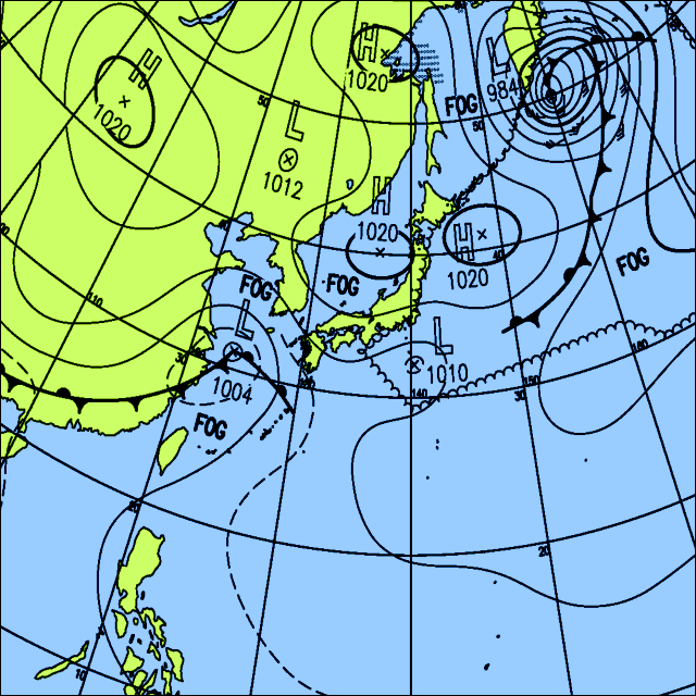 今日は晴れる所が多いが、関東・九州では雨のおそれ