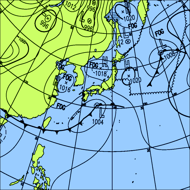 今日は北日本は晴れるが東〜西日本の太平洋側や沖縄で曇りや雨
