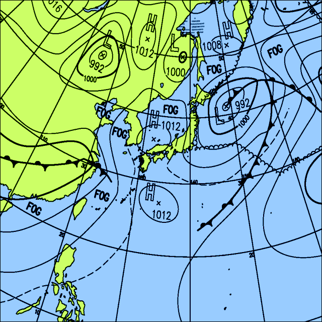 今日は北日本で雨や曇り 西日本は晴れて南では次第に雨