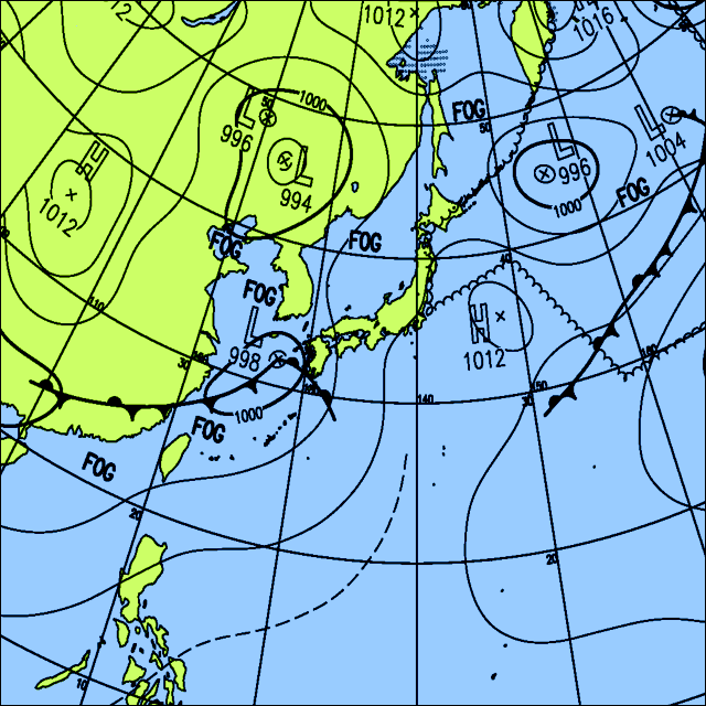 今日は西から天気が下り坂