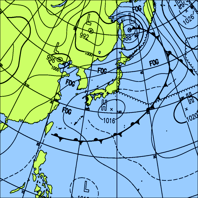 今日は東〜西日本を中心に晴れるが北海道や沖縄は雨の所がある