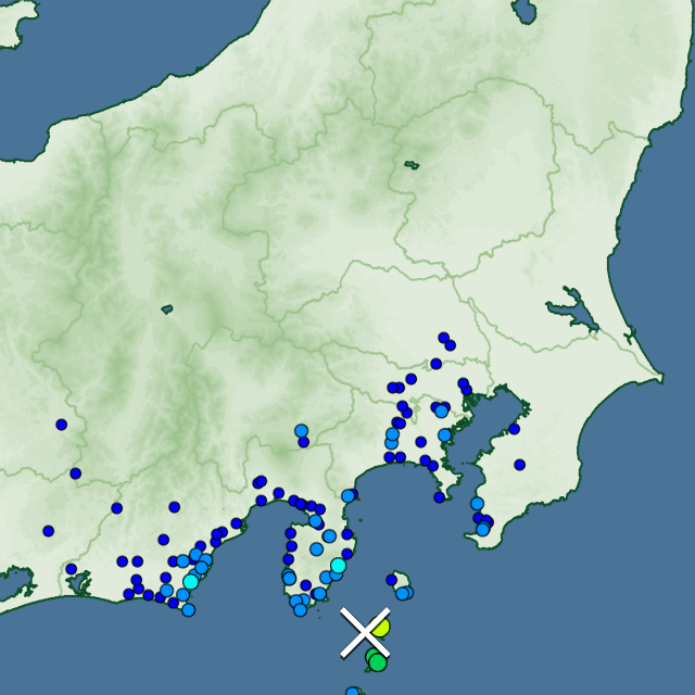 東京都利島村で震度５弱、津波の心配なし