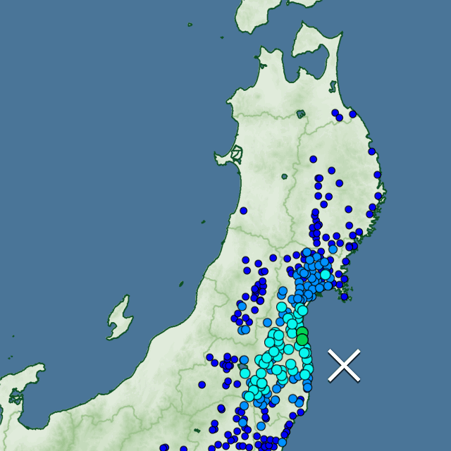 福島県相馬市などで震度４