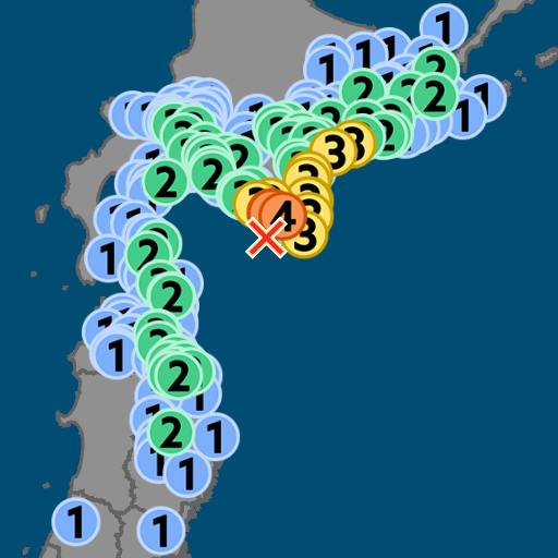 北海道浦河町などで震度４
