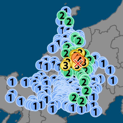 岐阜県高山市で震度４