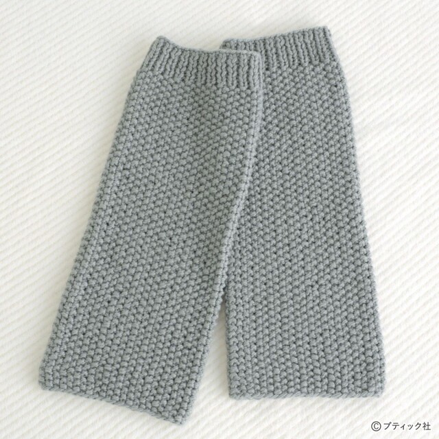 かのこ編みのレッグウォーマー 編み方 コラム 緑のgoo