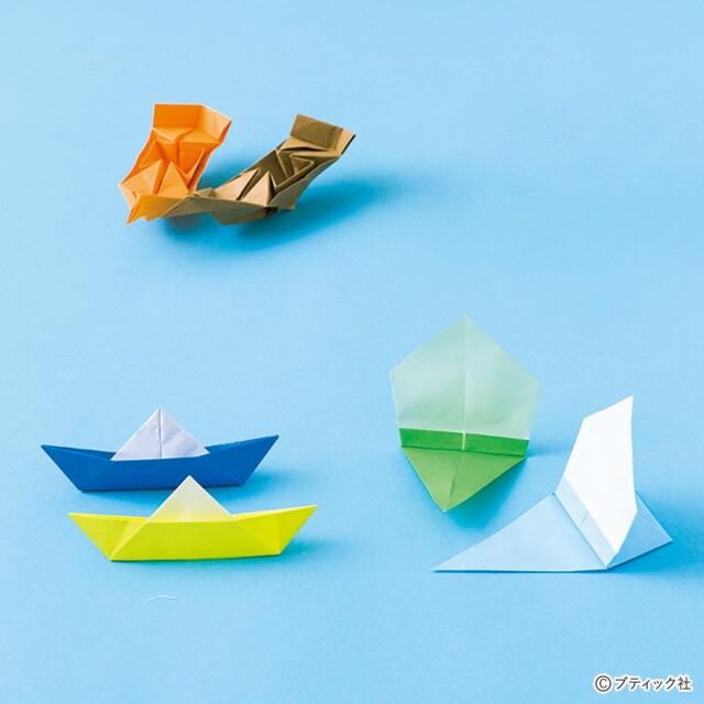 折り紙の船「宝船、荷物船、帆かけ舟」の作り方
