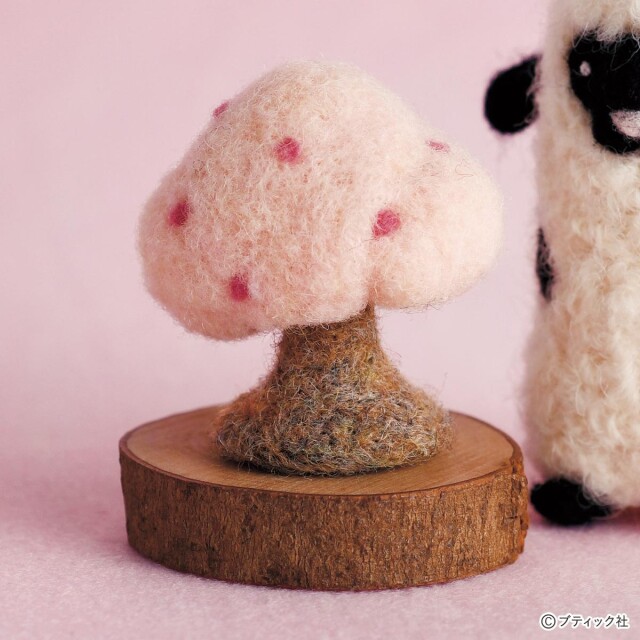 羊毛フェルトを使った「桜（サクラ）」の作り方