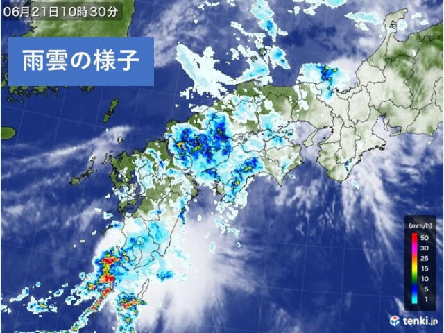 中国地方　今日21日西部で激しい雷雨　23日〜24日は梅雨の晴れ間で真夏日に