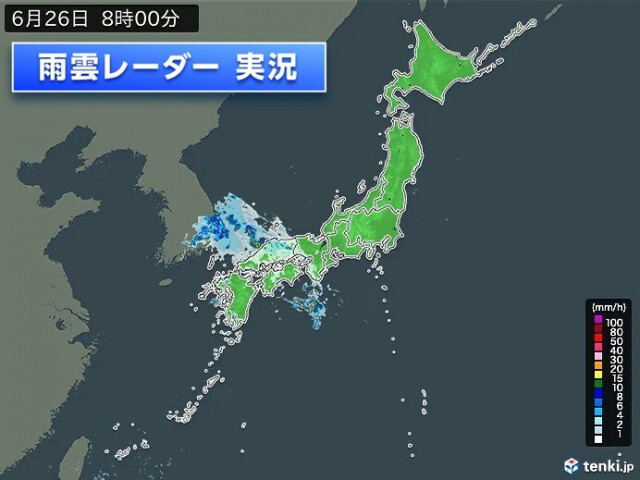 奄美地方はきょうにも梅雨明けか　九州から近畿は急な強い雨・落雷に注意