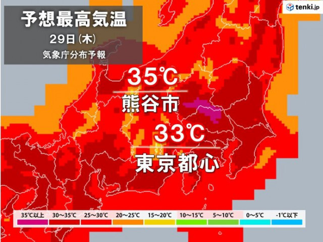 関東　天気急変と危険な暑さに注意　東京都心は今年一番の暑さ　内陸部で猛暑日も