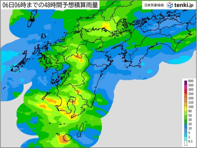 九州南部は4日午前中まで線状降水帯発生の可能性　5日は九州北部でも再び大雨の恐れ