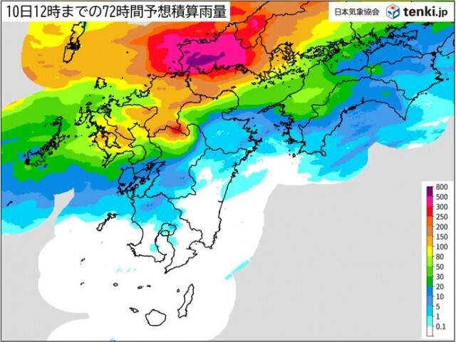 九州　7日〜10日にかけて繰り返し激しい雨　災害級の大雨のおそれ　早めの避難を