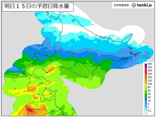 北海道　明日は太平洋側で大雨の恐れ　今日のうちに大雨への備えを